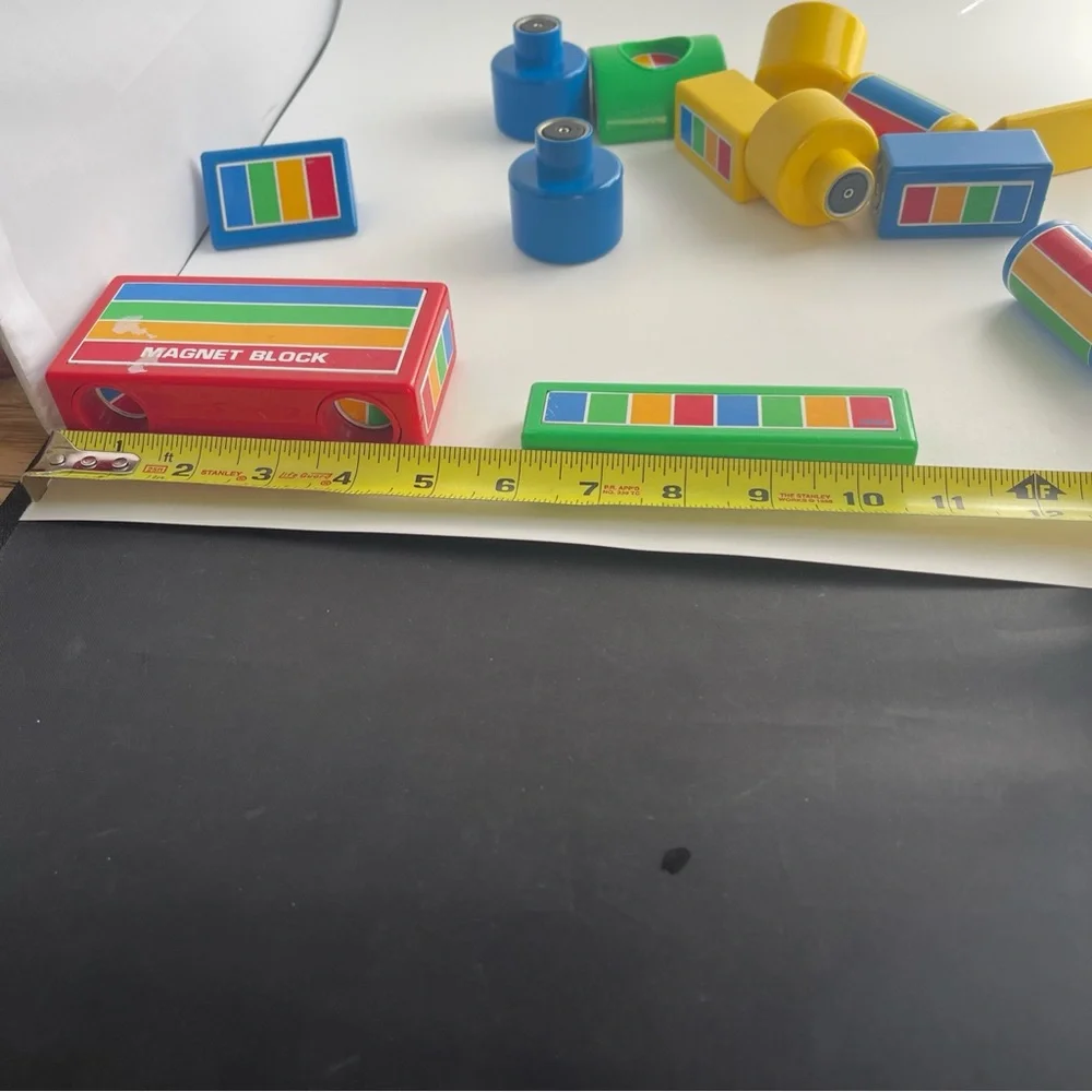 Vintage HILCO Magnetic building blocks set of 14